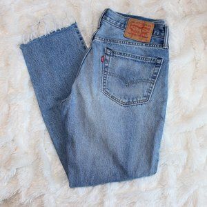 Levi's 511 Straight Leg Raw Hem Denim